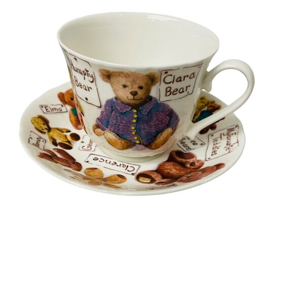 Roy Kirkham My Favorite Teddies Bears Fine Bone China Cup & Saucer Set 4" x 4 1/ - Picture 4 of 11